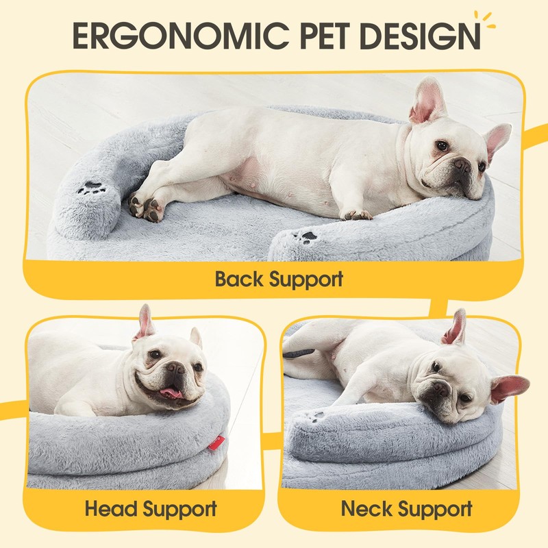 BurgeonNest Orthopedic Dog Bed for Large Dogs, Waterproof Soft Medium