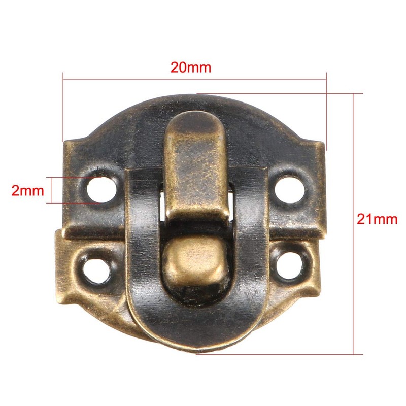 sourcing map Pack of 10 Suitcase Locks Small Size Wooden