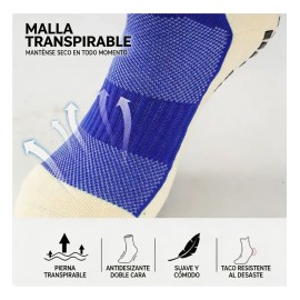 Calceta Fútbol Y Manga Media Espinillera Vendas Mochila 13ps