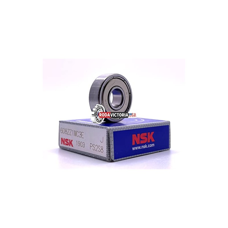 NSK Japan 608ZZ C3 Deep Groove Ball Bearings 8x22x7mm