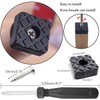 QY 12PCS Black Color Square Shape Rubber Non Slip Non