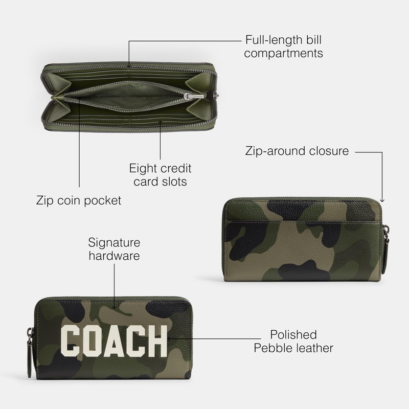 Coach Men's Accordion Wallet, One Size