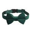 Collar para perro con pajarita, material de terciopelo suave con