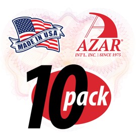 Azar Displays 152728 5-Inch Width by 5-Inch Height Double-Foot Acrylic Sign Holder, 10-Pack