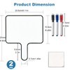 Marte Vanci Dry Erase Board Small White Boards Handheld Double