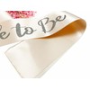 Bride to Be Sash, Rose Gold Satin with Silver Glitter
