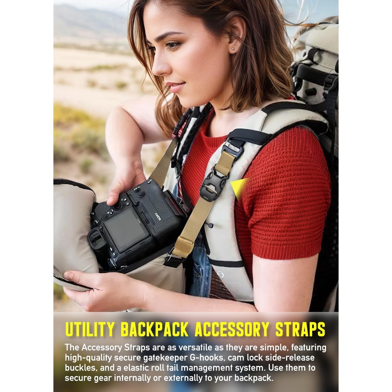 Pitozer Molle Backpack Straps Tactical Rush Tier System Molle Attachment