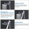 G-Promise All Metal Dual Shower Head Combo, 8 Inch Rainfall