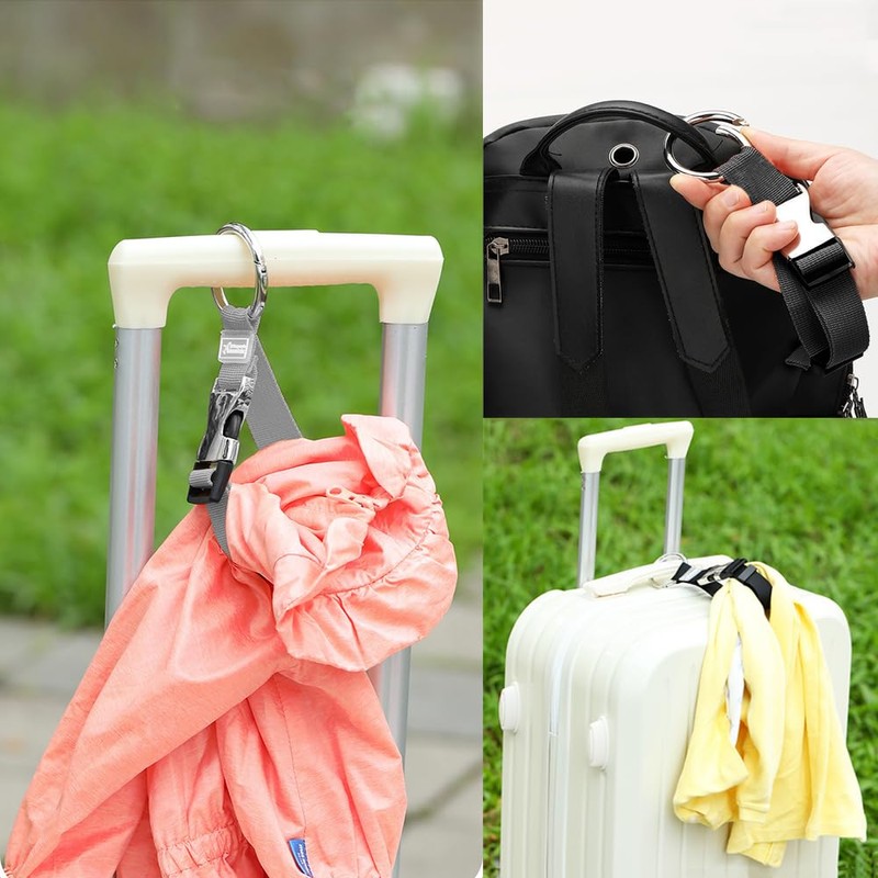 Zikanga Backpack, Belt, One-touch Belt, Set of 2, Convenient Travel