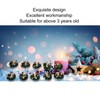 10Pcs Christmas Wreaths Miniature Scene Models Dollhouse Accessories for Above