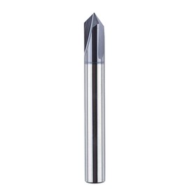 SpeTool Chamfer Router Bit CNC V Bits 6mm Shank V Groove Router Bit 90 Degree 3 Flutes V End Mill with TiAlN Coating Professional Solid Carbide Engraving Router Bits for Lettering Carving Chamfering