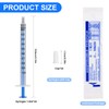 24pcs 1ml Colostrum Syringe Plastic Syringe Lab Syringes Individually Packed