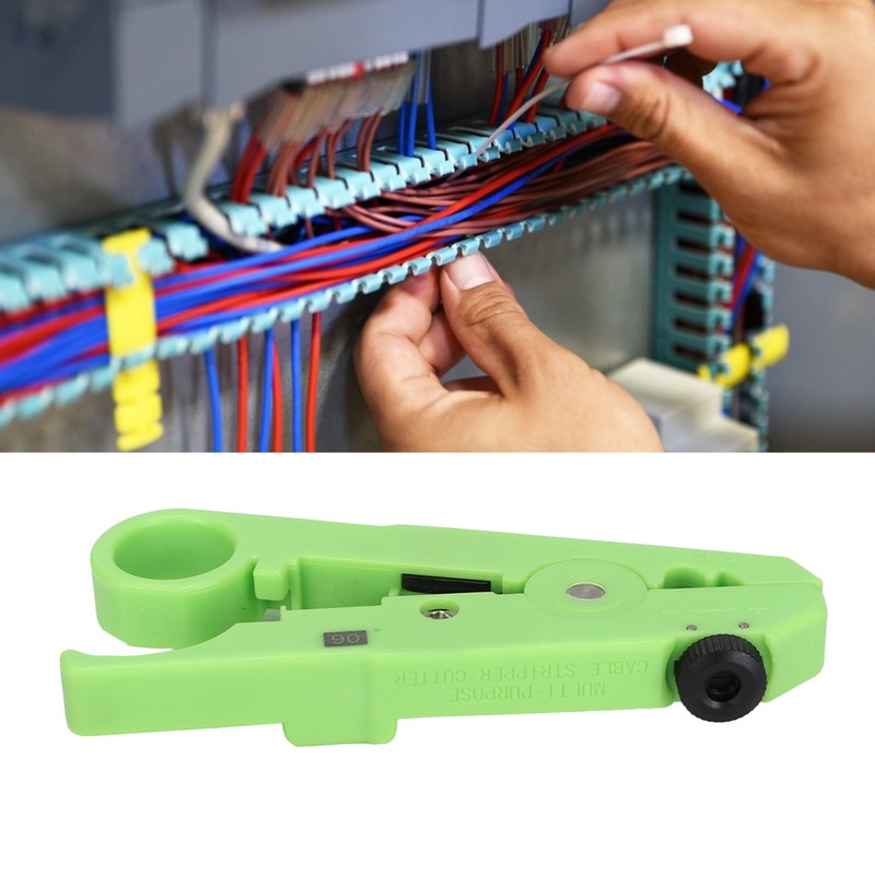Wire Stripper Adjustable Blade Depth Easily Use Universal Cable Stripper