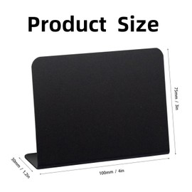 Mini Chalkboard with Stand, Pack of 20 Small Boards for Labelling, Price Tags, Buffet Signs, Chalkboard Small Set, with 2 Pens, for Buffet, Wedding, Party, Price Tags, 7.5 x 10 cm