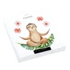 20 Napkins Sloth during Yoga Exercise Animals Zoo Kidner Hibiscus