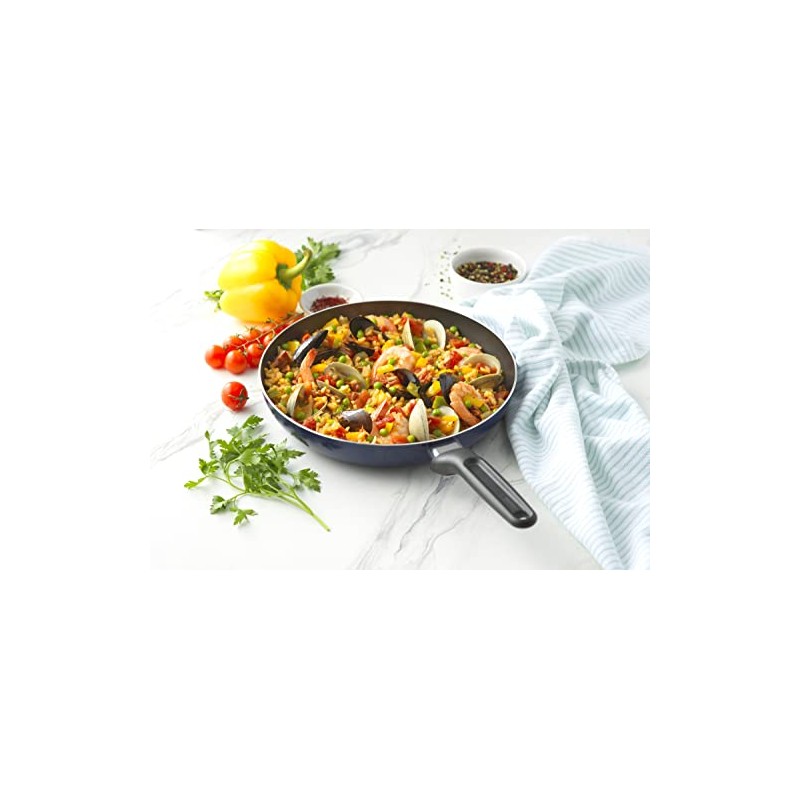 GoodCook Basics Nonstick 10-Inch Frying Pan, Navy Blue, Aluminum Skillet