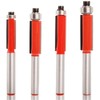 Sinoprotools 4pcs Flush Trim Router Bit Set 1/4 Inch Shank