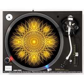 DJ Industries FRACTAL BLOSSOM MANDALA - DJ SLIPMAT 1200's or any turntable, record player