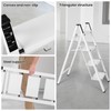Dollate Aluminum 4 Step Ladder, Folding Step Stool with Non-Slip