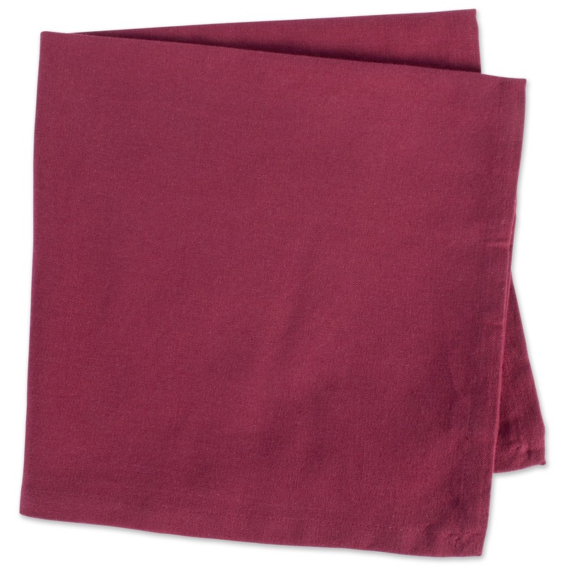 DII Solid Napkin Set Collection, 20x20, Wine, 6 Piece