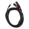 3.5mm Stereo Male to Dual 2 XLR Male Plug Connector