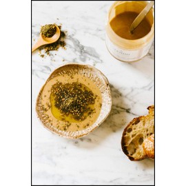 Villa Jerada, Premium Tahini - 16 oz Small-Batch Roasted Stone-Ground USA Sesame Seeds, Creamy Texture, Perfect to make Hummus (TAHINI - 2 JARS)