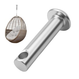 Silver Hammock Pin Plugs Heavy Duty Hammock Chair Hanging Kit Ultimate Top Hanging Kit Accessories for Basket Egg Chairs Plugs and Porch Swings