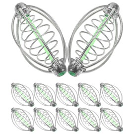 WHAMVOX 12Pcs Fishing Bait Trap Cages Durable Fishing Gear for Baiting Lightweight Design for Easy Transport Materials for Catching Fish with Ease