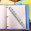 Operitacx Pack of 6 Metal A6 Notebook 6 Ring Binder