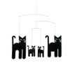 Flensted Cats Mobile, Stahl, schwarz, 30x34cm