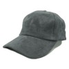 Faux Suede Cap (Dark Grey)