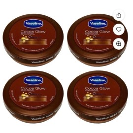 Vaseline PACK OF 4 Vaseline Cocoa Glow Body Cream Intensive Care 2.53oz