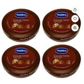 Vaseline PACK OF 4 Vaseline Cocoa Glow Body Cream Intensive Care 2.53oz