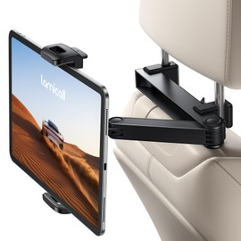 Lamicall Car Tablet Holder, Backseat: Telescopic Arm, Headrest, Car Holder, Rear Seat Monitor, Arm, Rear Seat, Eyepad Holder, Bar, 360° Rotation, 4.7-12.9 Inches, Smartphones, Tablets, Eyepad, Tablet,