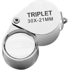 Magnifier High Magnification Magnifier [30x Magnification] Silver with Dedicated Case