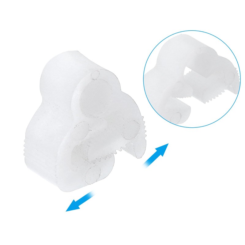 PATIKIL 4 Pcs Plastic Hose Clamps, 5/16 Inch Heavy Duty
