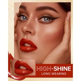 MAKI YIKA Red Lipstick for Women Moisture Hydrate Lipsticks Glossy Coral Lipsticks Sheer Finish Lightweight Tinted Lip Balm(Z05 Coral Moon)