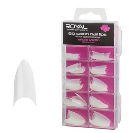 Royal 80 Salon Nail Tips - Natural Stiletto