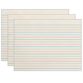 Zaner-Bloser™ Newsprint Handwriting Paper, Dotted Midline, Grade K, 3/4" x 3/8" x 3/8" Ruled Long, 10-1/2" x 8", 500 Sheets Per Pack, 3 Packs