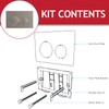 SPARES2GO Luxury Flush Plate Kit for Concealed Toilet Cistern Wall