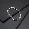 Tuscany Silver Square Curb Bracelet of 20 cm/8-inch
