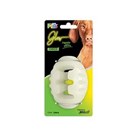 Fancy Pets Juguete Balón de Rugby Tamaño Grande Glow para Perro Brilla en la Oscuridad