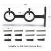 Goowin Curtain Rod Bracket, 3pcs Adjustable Curtain Rod Holder, Double