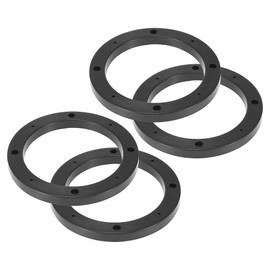 Unifizz 4pcs Car Universal Speaker Spacer Adapter Bracket Ring Plastic Black Hollow 120mm ID for 5 Inch