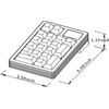NLOFIN VIA Programmable Number Pad,USB Wired Macro Mechanical Numpad, 19-Key