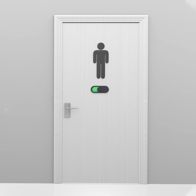 2Pcs Privacy Sign, Vacant Occupied Door Sign, Blank Slider Door