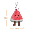 Apricot Lamb Watermelon Fruit Cute Keychain, Soft Stuffed Plush Keychain
