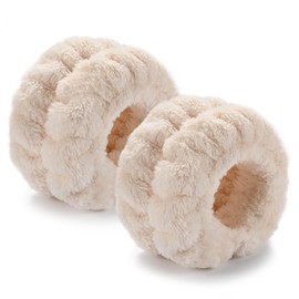 IRIYULI Water Absorption Wristband, Face Washing, Armband, Keeps Your Arms and Long Sleeves Wet, Eliminates Soaking in Floor, Fluffy, Soft, Comfortable to the Touch, Elastic Wrist Band (1 Pair Khaki)