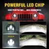 Unbranded Pair DOT 7" Inch Round LED Headlights Hi-Lo Beam