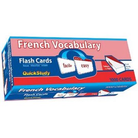 French Vocabulary Flash Cards (1000 Cards): A Quickstudy Reference Tool